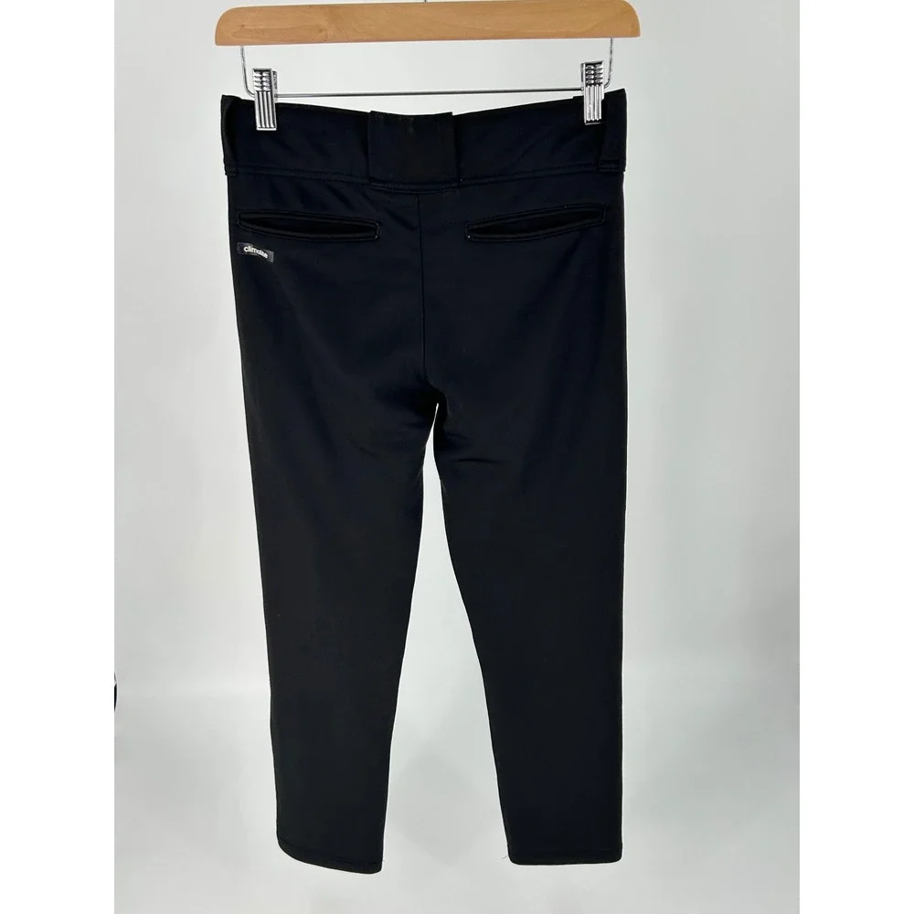 Adidas Mens Climalite Baseball Pants Black Athletic Trousers Medium Reinforced